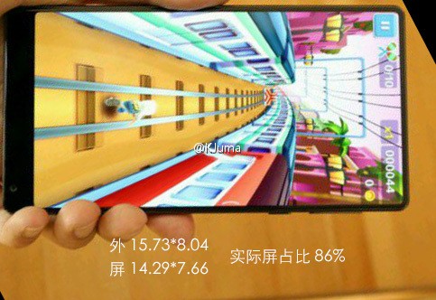 La relación pantalla-cuerpo real de Mi Mix es de alrededor del 86%, no del 91,3% como afirma Xiaomi