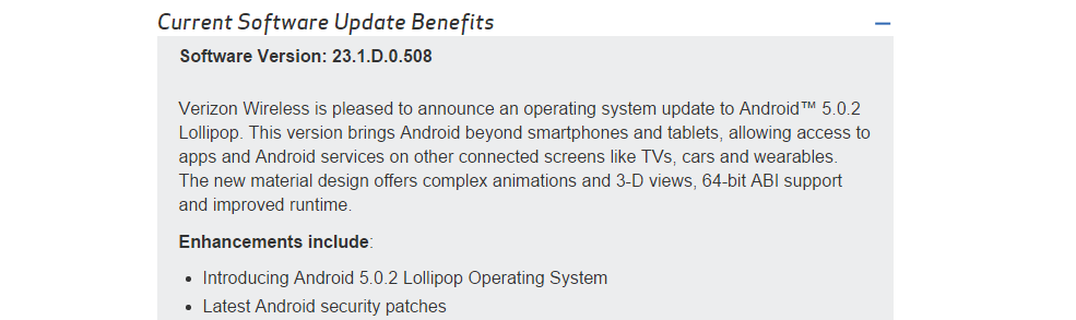 La tableta Verizon Xperia Z2 obtiene la actualización de Android 5.0.2 Lollipop lanzada finalmente