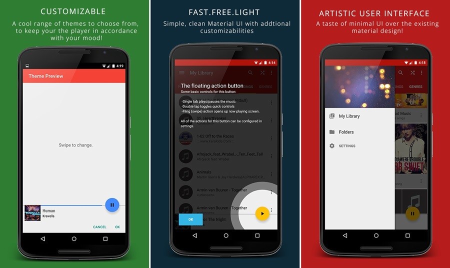 Lantern Music Player es una hermosa aplicación intuitiva que te gustaría!