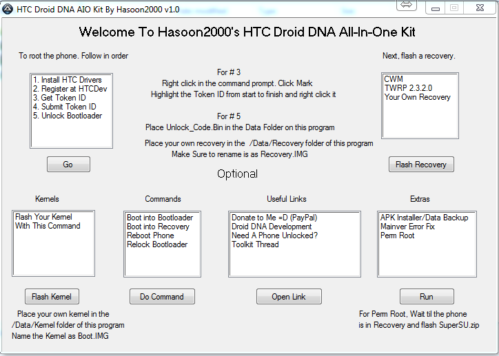 Lanzamiento del kit de herramientas de ADN HTC Droid