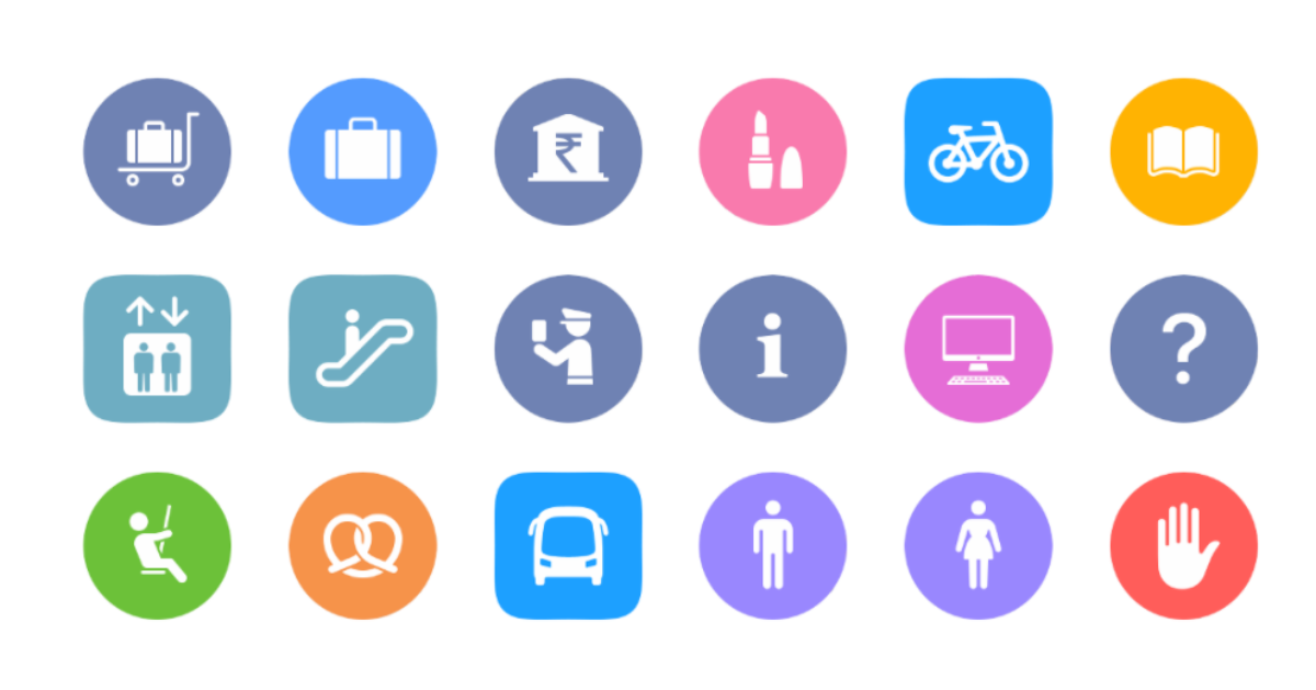 Apple Maps transit directions icons