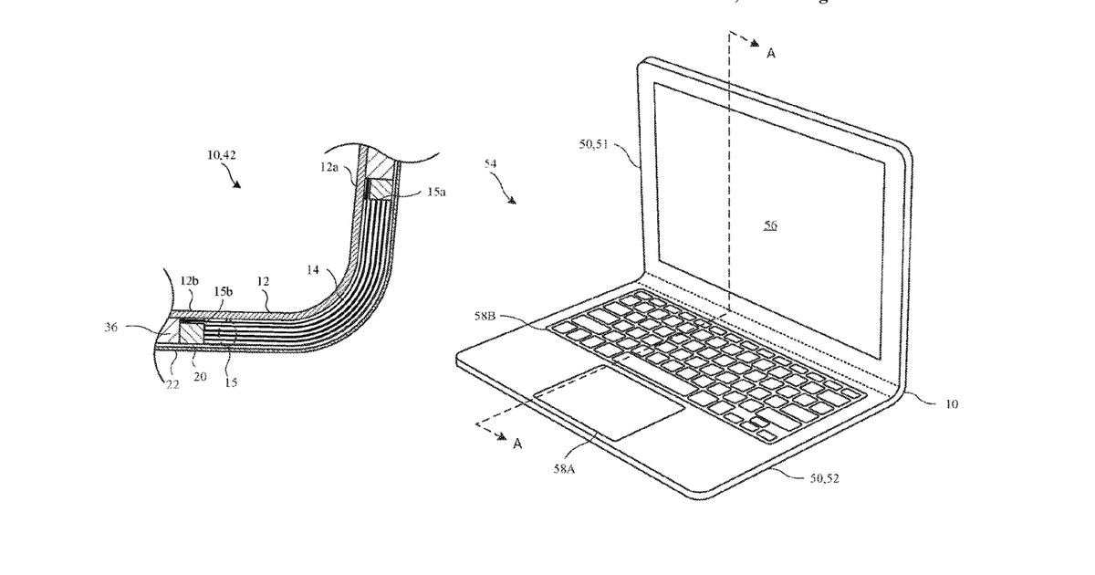 Apple Bendable MacBook Patent