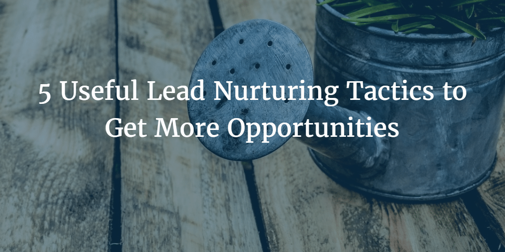 Lead Nurturing: 5 tácticas útiles para obtener más oportunidades