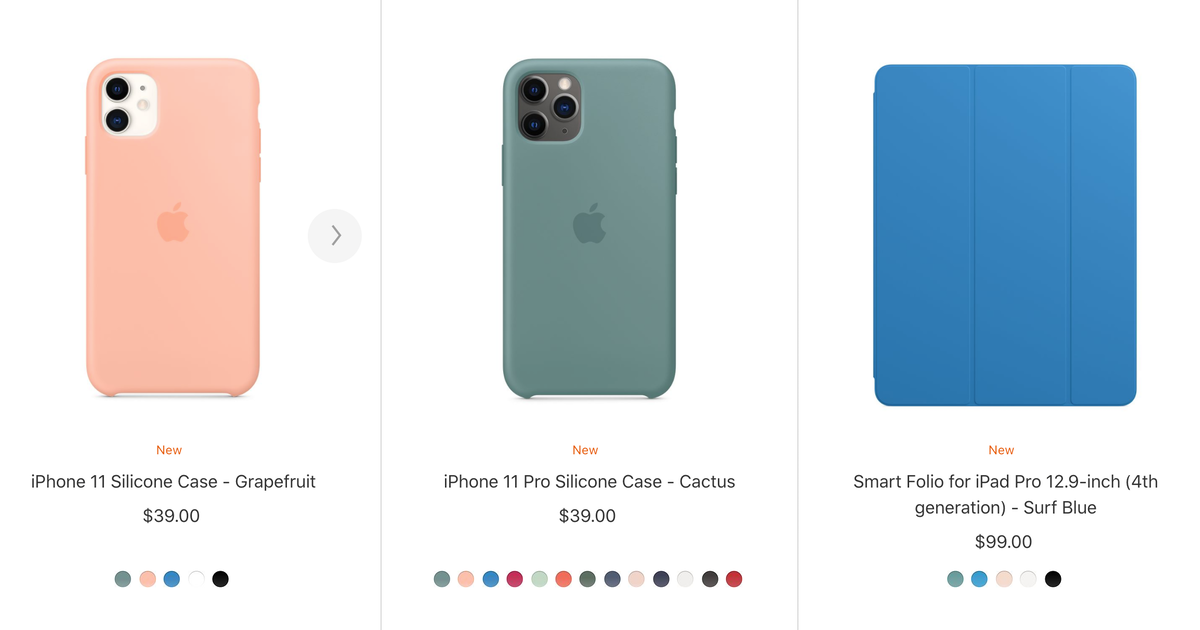 Acessory Seasonal Colors for iPhone and iPad Pro cases