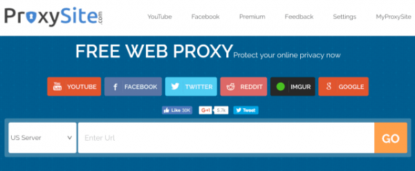 Sitio web proxy .