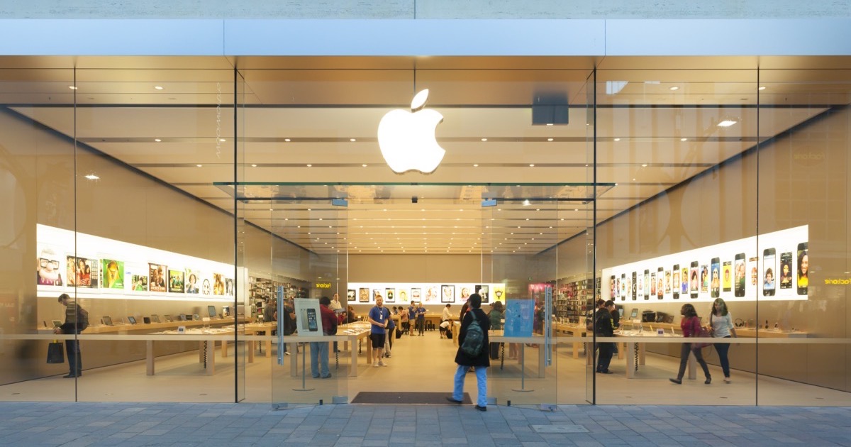 Photo of an apple retail store