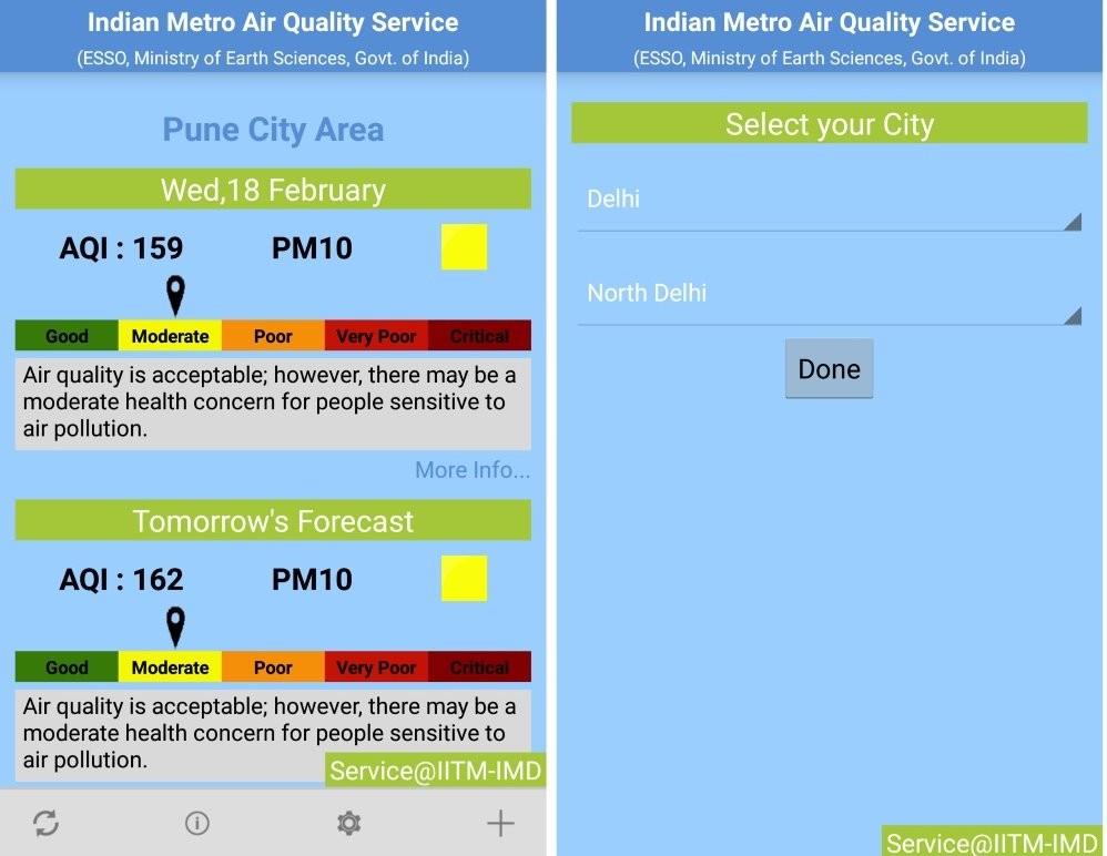 Los ciudadanos de Delhi y Pune ahora pueden verificar la calidad del aire usando la aplicación "SAFAR-Air"