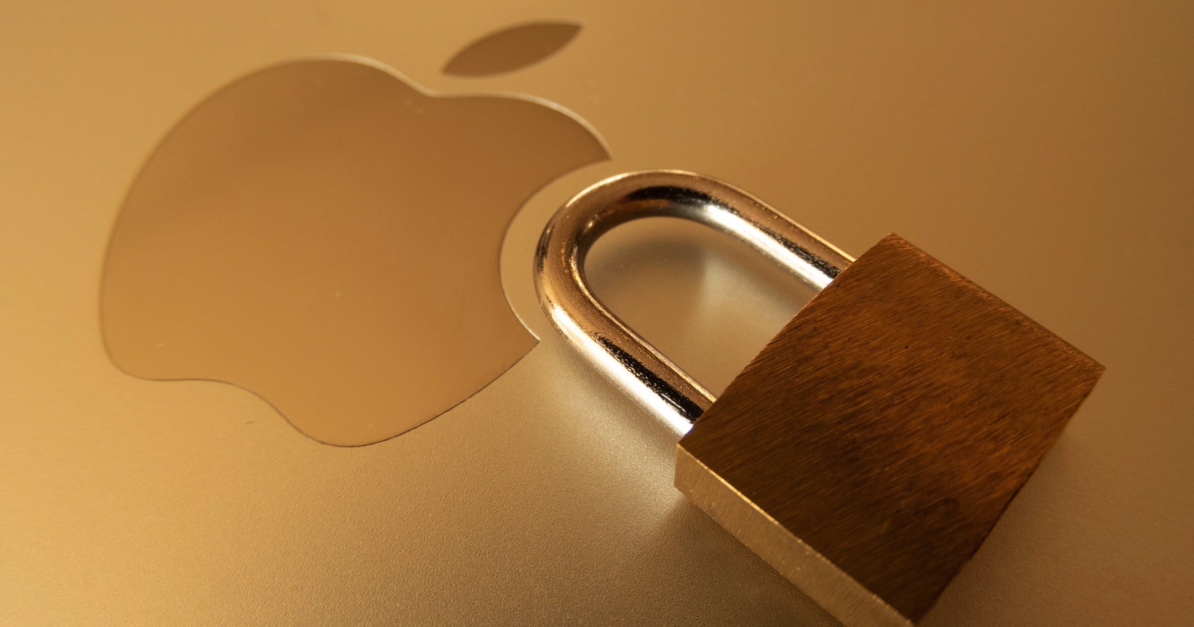 apple security with padlock