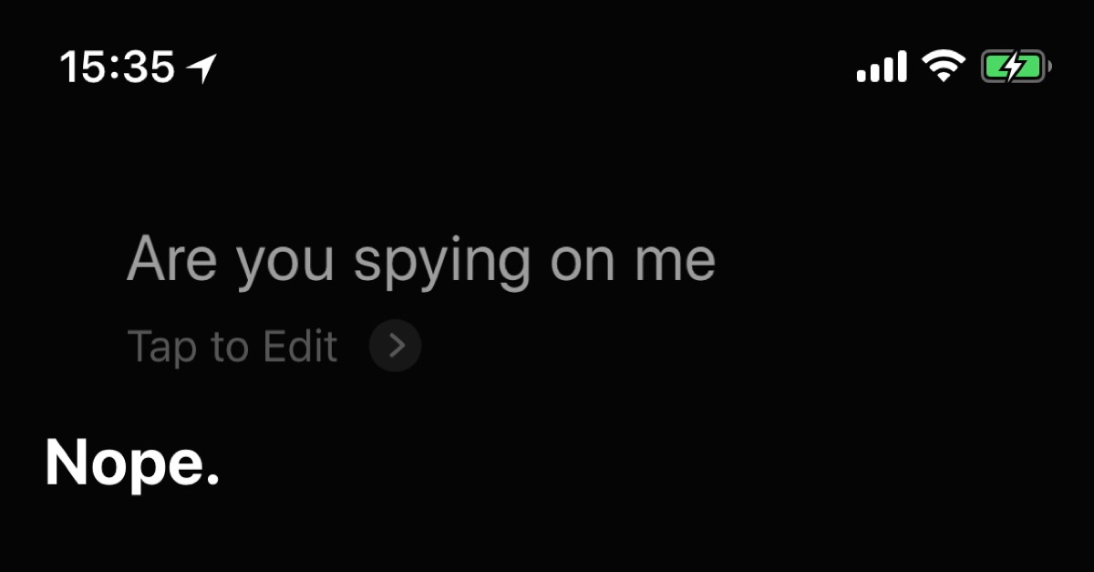Siri, are you spying on me?
