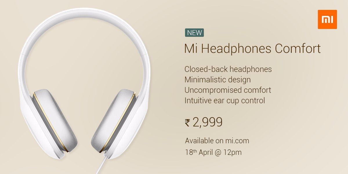 Los nuevos Mi Headphones Comfort de Xiaomi se lanzaron en India a Rs 2,999