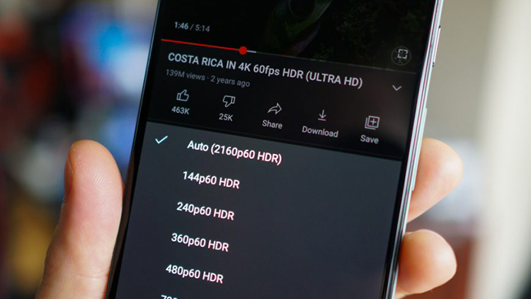 Los usuarios de Android ahora pueden disfrutar de videos 4K de Youtube