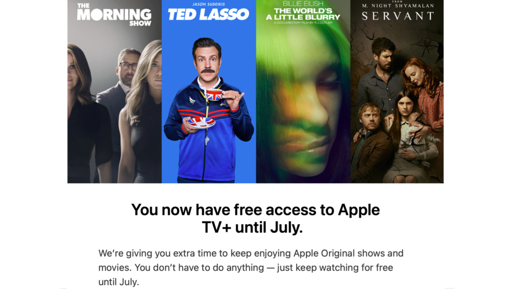 Apple TV+ Free extension July
