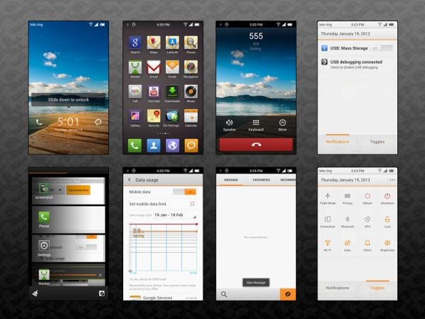MIUI 4 para Desire HD disponible para descargar.  Se ejecuta en Android 4.0.3