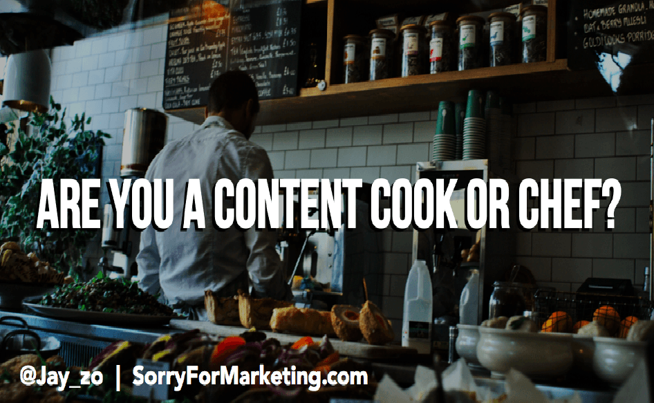 Marketers de contenido: ¿eres cocinero o chef?