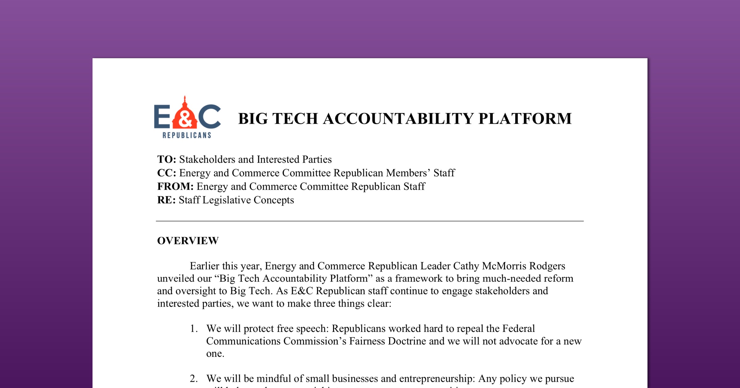 Big tech accountability platform