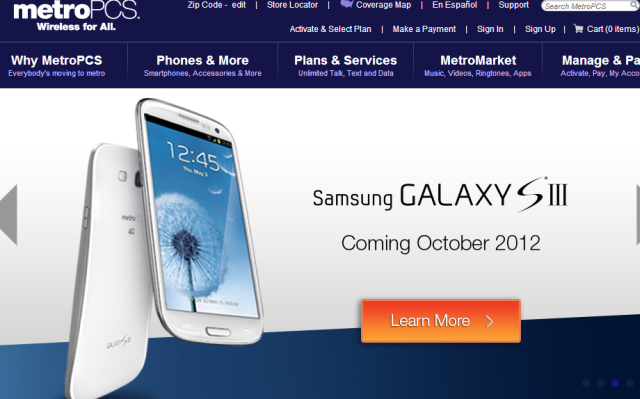 MetroPCS Galaxy S3 Precio y fecha de lanzamiento anunciados