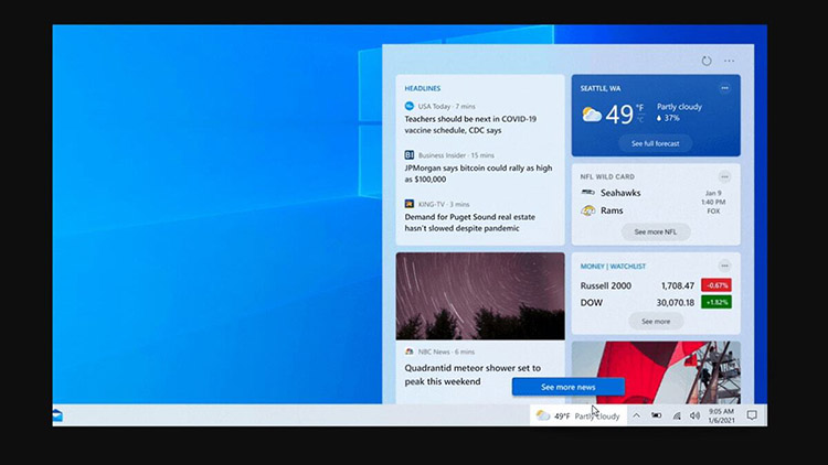 Microsoft trae la característica de noticias e intereses a más usuarios de Windows 10