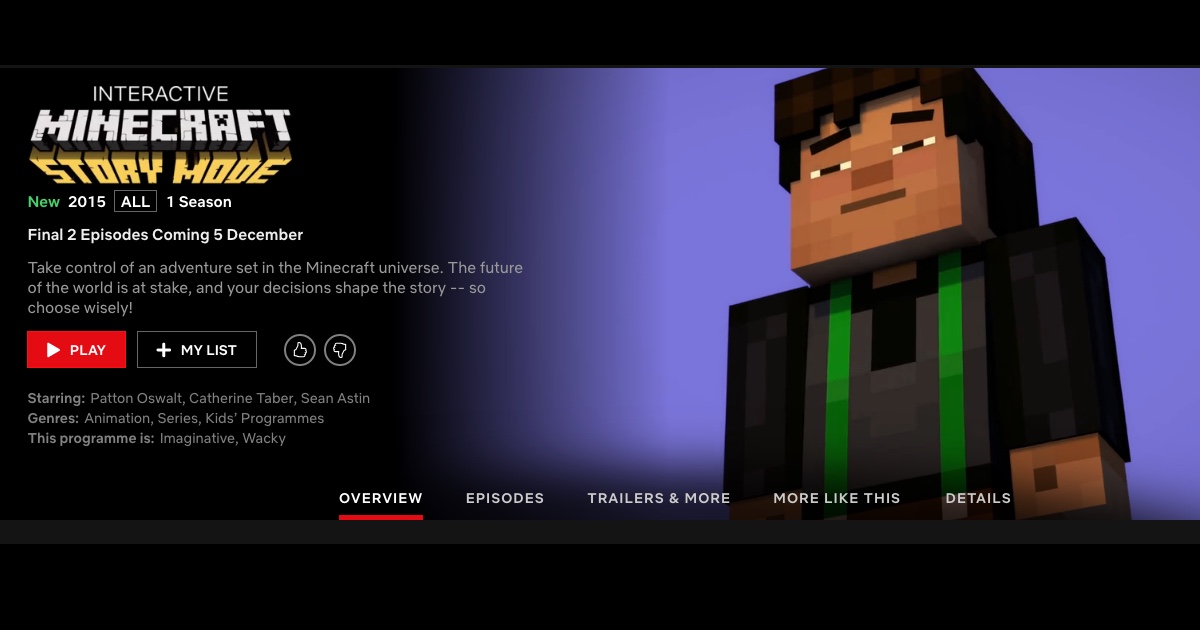 Minecraft Interactive Adventure ahora en Netflix