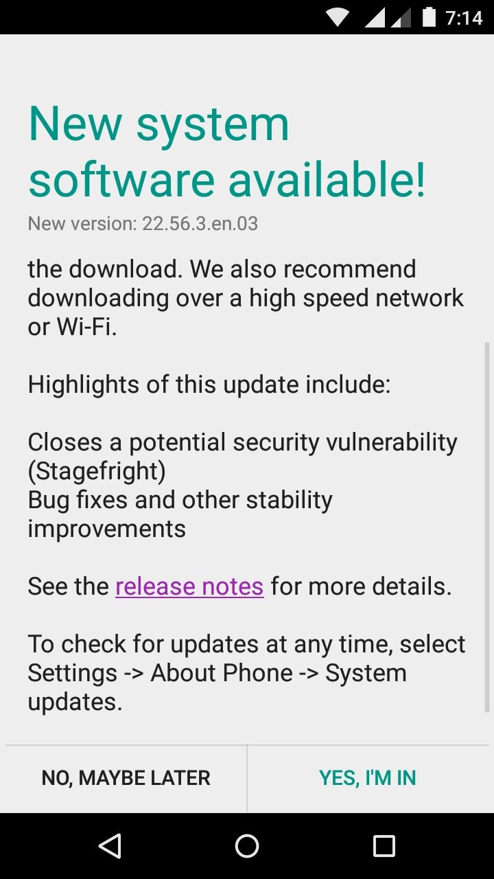 Moto G 2nd Gen (2014) India recibe la actualización del reparador Stagefright sin Android 5.1 [Download OTA]