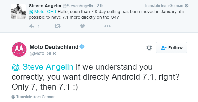 Moto G4 no saltará a la actualización de Android 7.1.1, obtendrá 7.0 primero donde aún no se ha lanzado