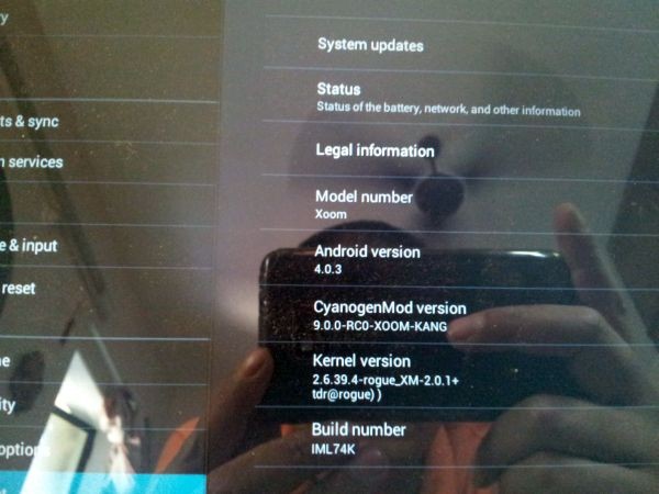 Motorola Xoom (CM9) Cyanogenmod 9 Rom no oficial [Ice Cream Sandwich]
