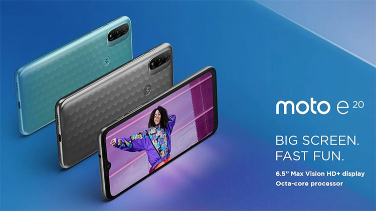 Motorola anuncia Moto E20 con Android 11 Go Edition Rp. 1 millón