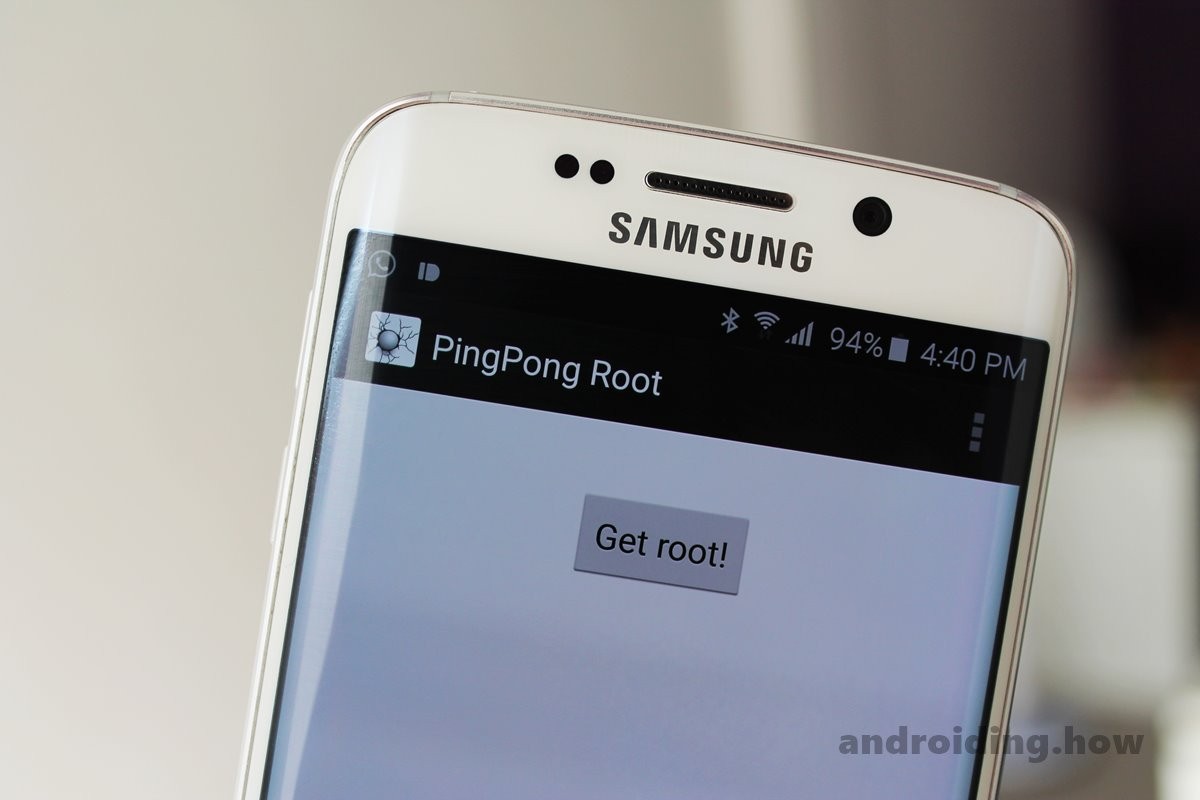 No hay Ping Pong Root para Android 5.1.1 en Galaxy S6 y S6 edge si tomó la actualización OTA o actualizó el firmware completo