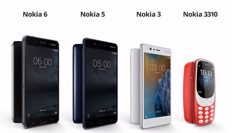 Nokia 6, Nokia 5 y Nokia 3 lanzados en Malasia