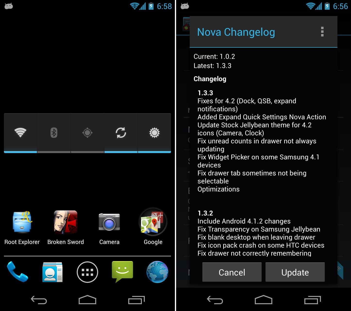 Nova Launcher se actualiza a la versión 1.3.3, ahora compatible con Android 4.2