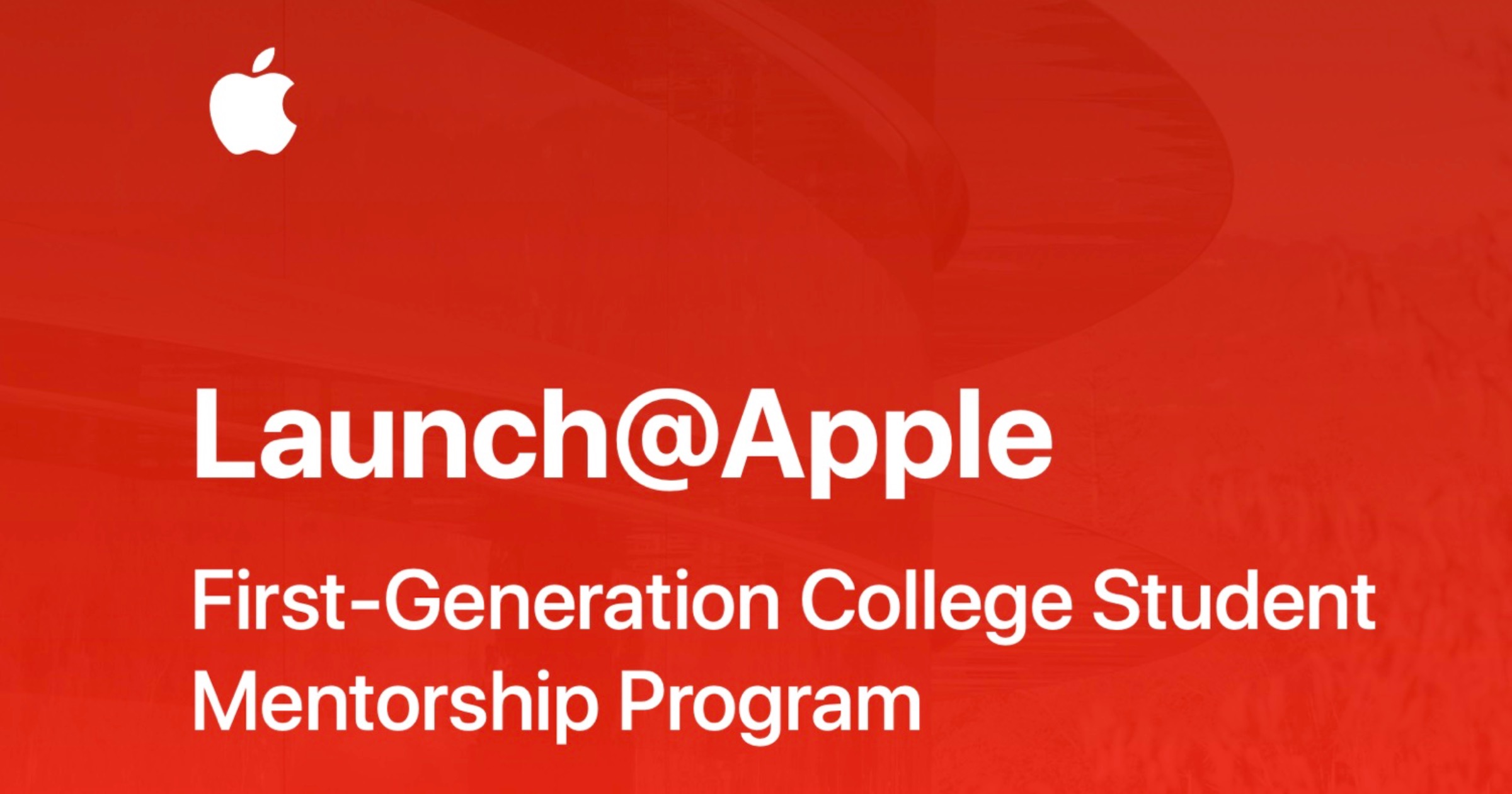 Nuevo programa de tutoría de Apple para estudiantes universitarios de primera generación