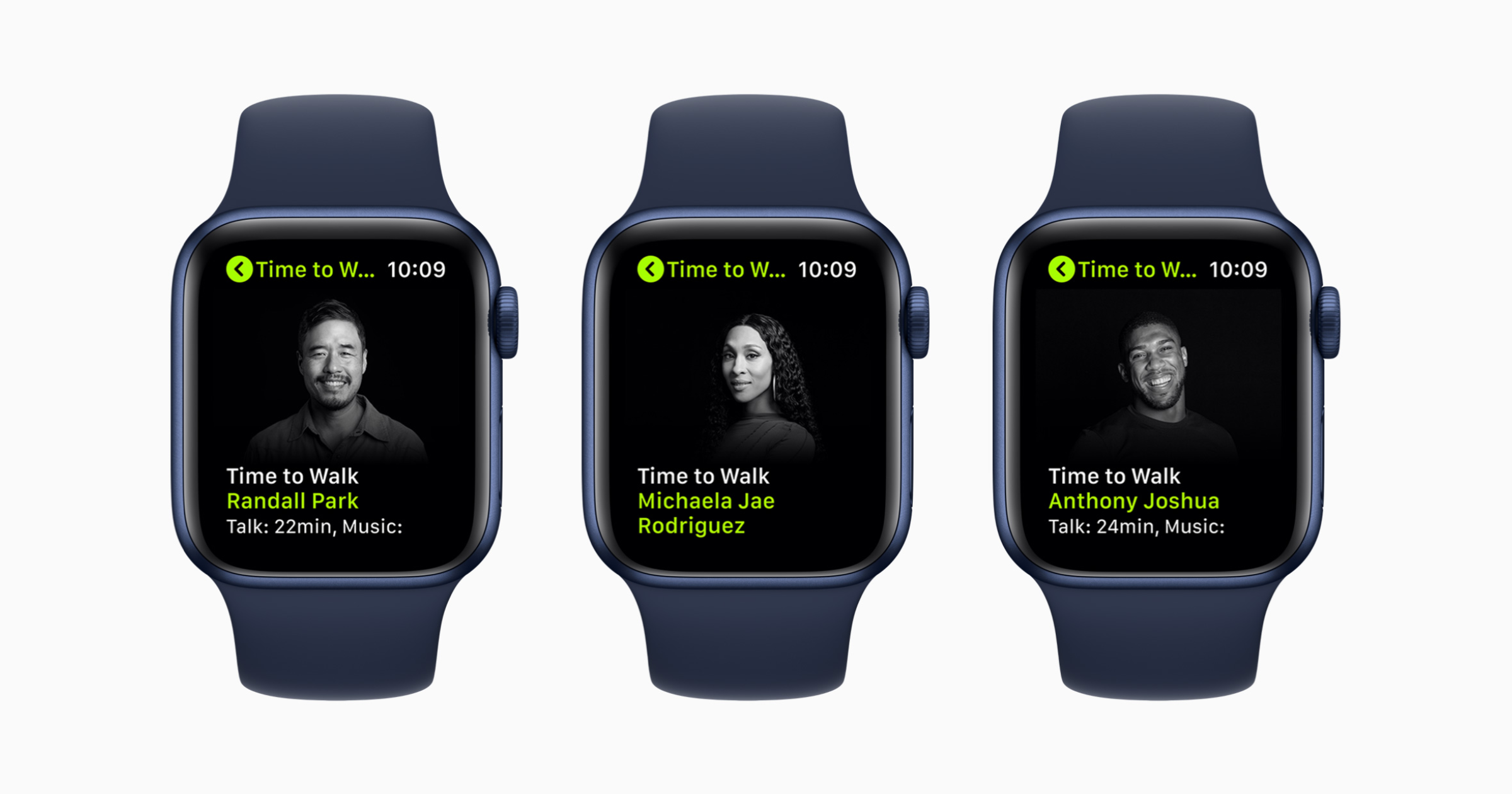 New Apple Fitnes+ Time to Walk Guests