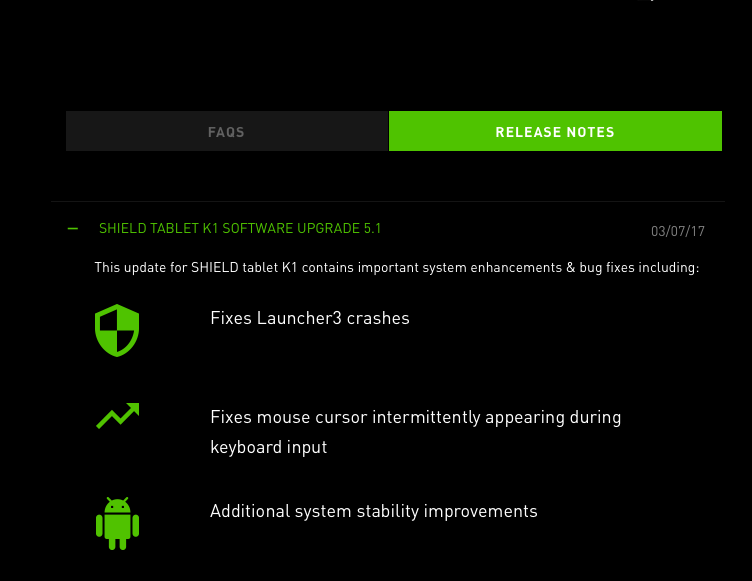 Nvidia Shield Tablet and Shield Tablet K1 get minor updates with bug fixes and improvements