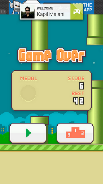 Flappy Bird Game Score