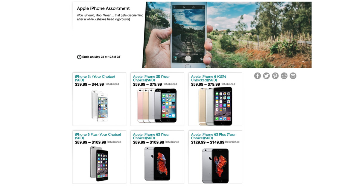 Get a Refurbished iPhone For $39.99