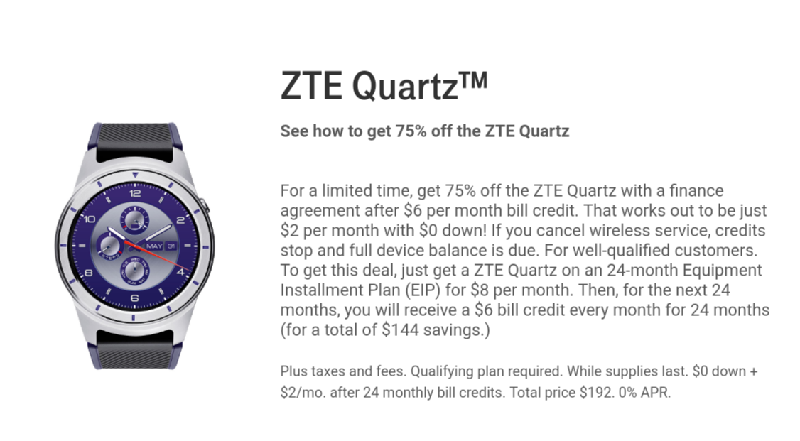 Obtenga el reloj inteligente por solo $48 con un contrato de 24 meses de T-Mobile