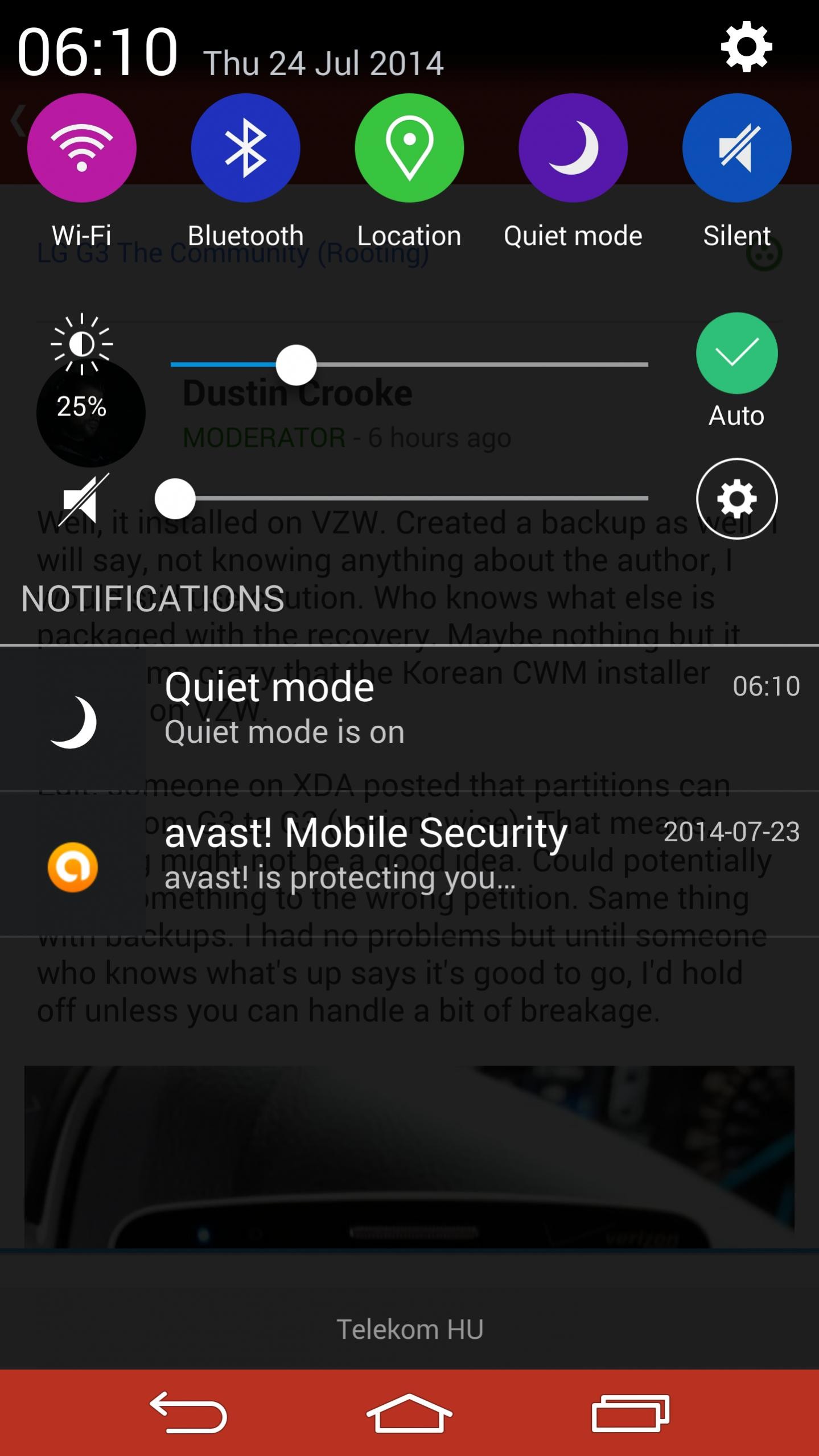 g3 colorful notification panel