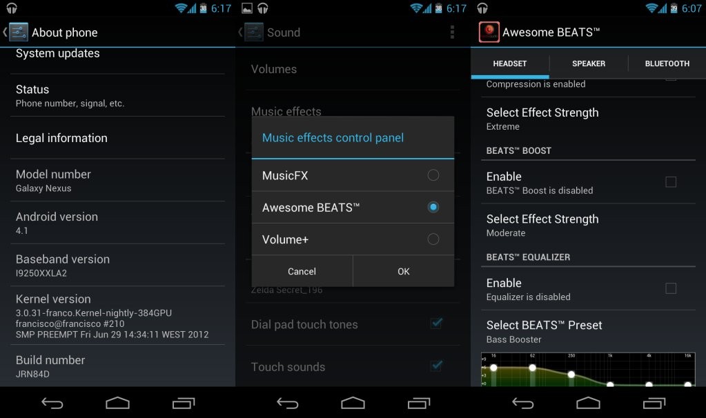 Obtenga un sonido más fuerte en Galaxy Nexus con Jelly Bean Android 4.1 con parche de mejora de audio