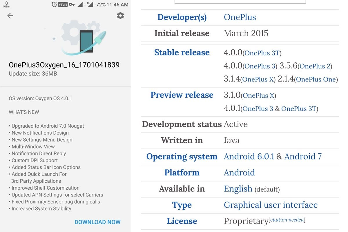 OnePlus 3 OxygenOS 4.0.1 dev preview lanzado, OTA zip aún no disponible