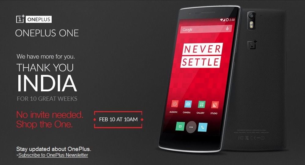 OnePlus One saldrá a la venta sin invitación las 24 horas mañana en India