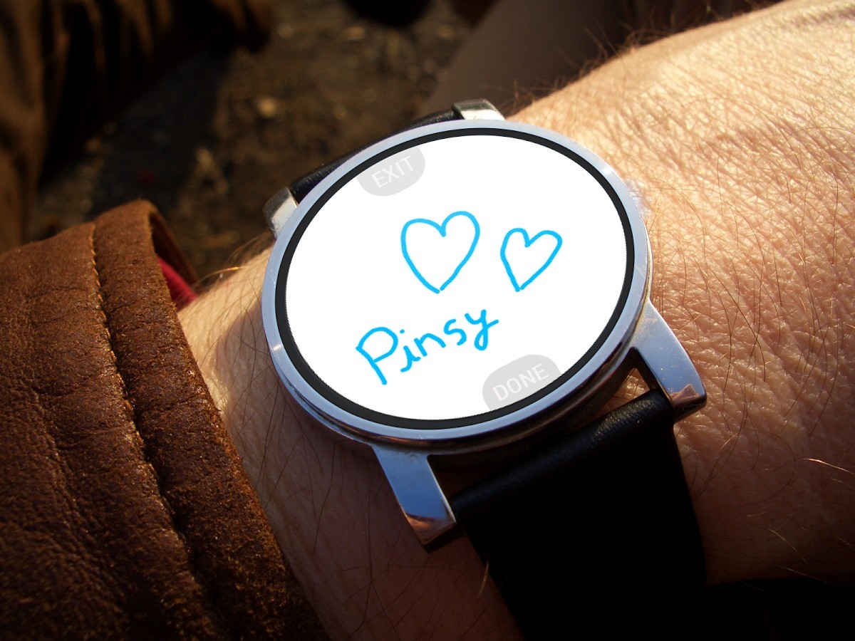 Pinsy es la mensajería Real Touch de los pobres de Apple Watch, para teléfonos y relojes Android