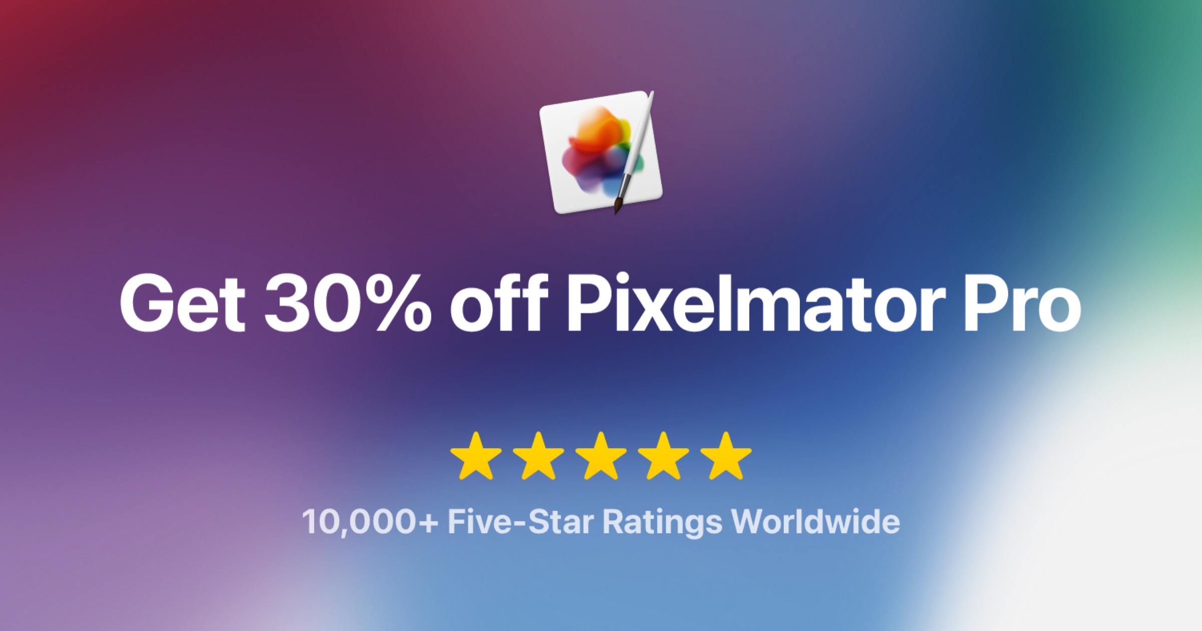 Pixelmator Pro a la venta después de alcanzar las 10,000 reseñas de cinco estrellas