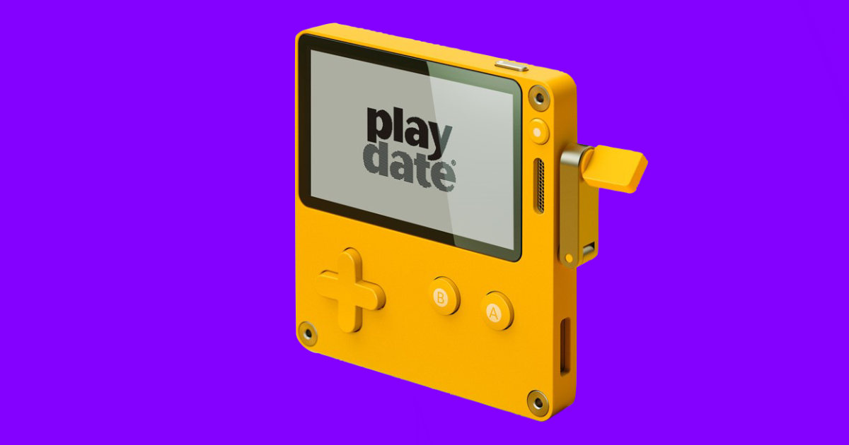 Play Date is a Handheld Game Console With a Hand Crank