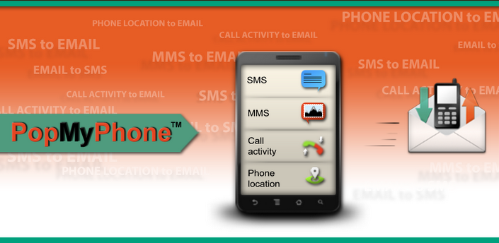 PopMyPhone SMS: obtenga sus SMS y llamadas perdidas en su correo electrónico, ¡también responda a SMS por correo electrónico!