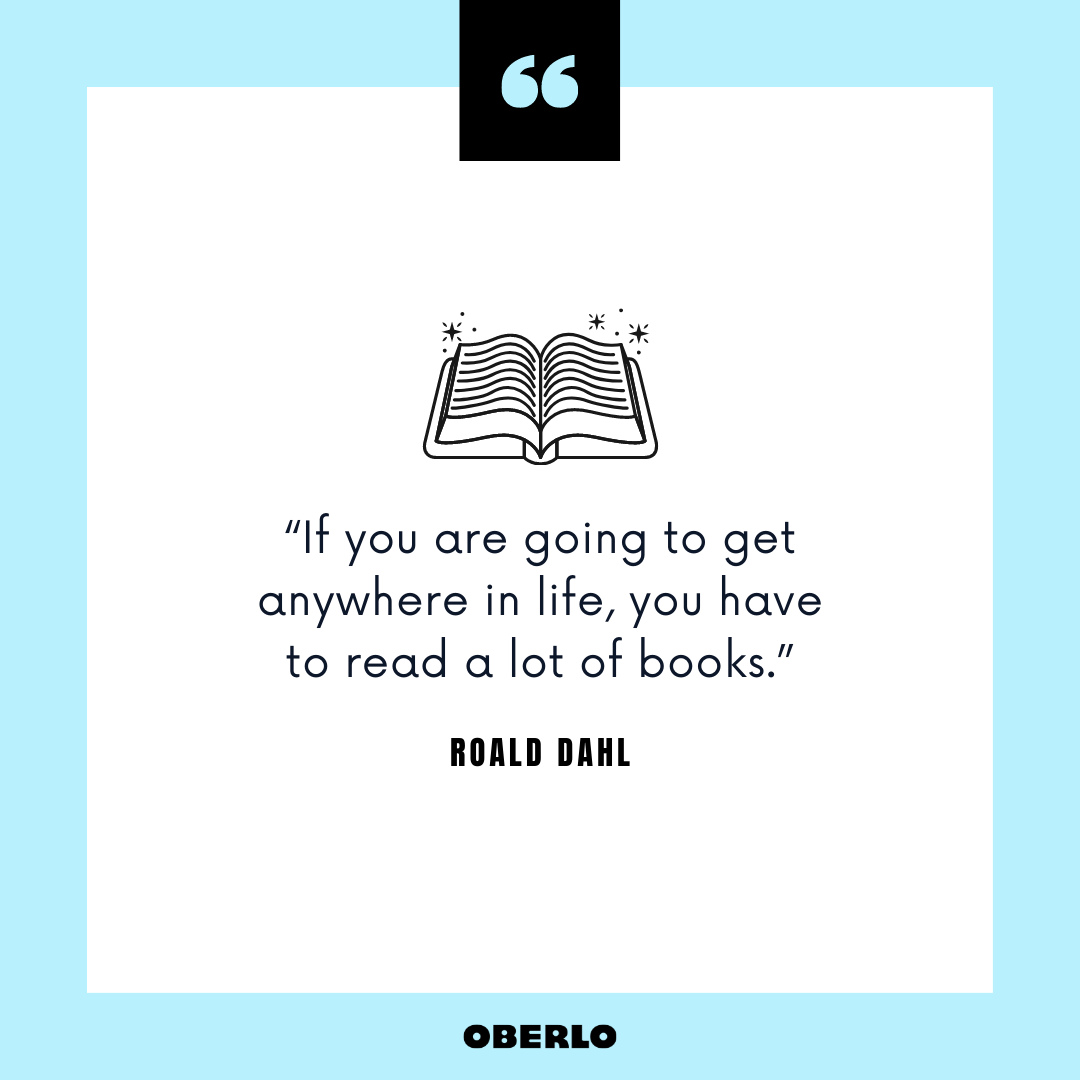 Cuáles son los beneficios de leer libros: cita de Roald Dahl