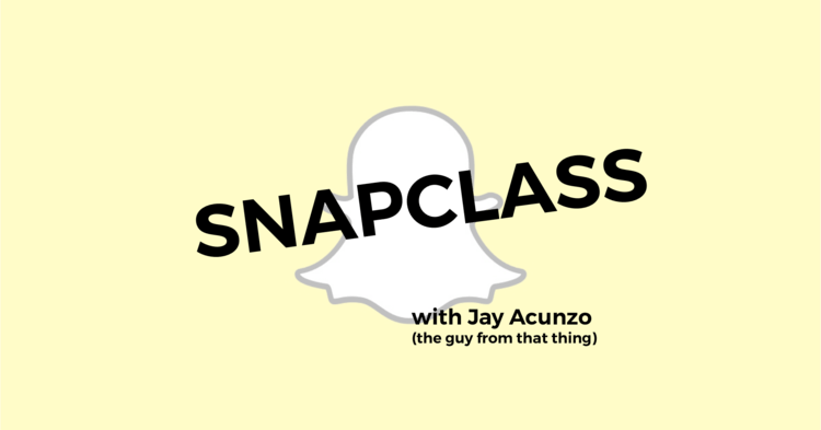 Presentamos SnapClasses: minicharlas nutritivas y deliciosas sobre creatividad, contenido y tecnología a través de Snapchat