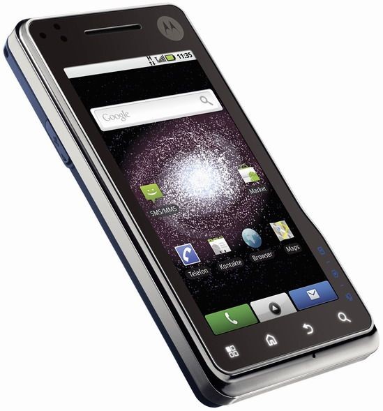 Próxima parada en Alemania para el teléfono Motorola Milestone XT720 con Android 2.1, este mes de julio
