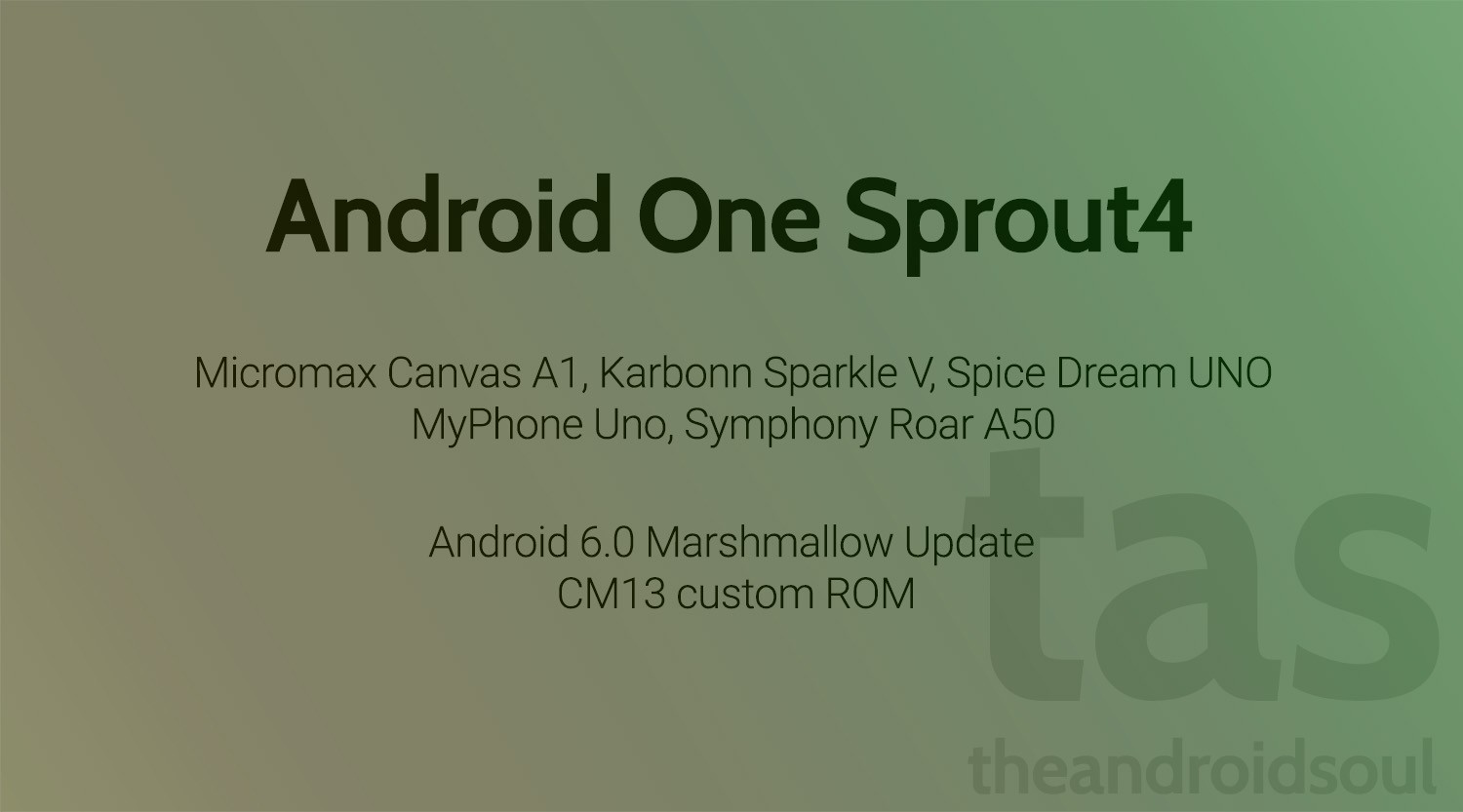 ROM de Android One Sprout4 CM13 [Download]