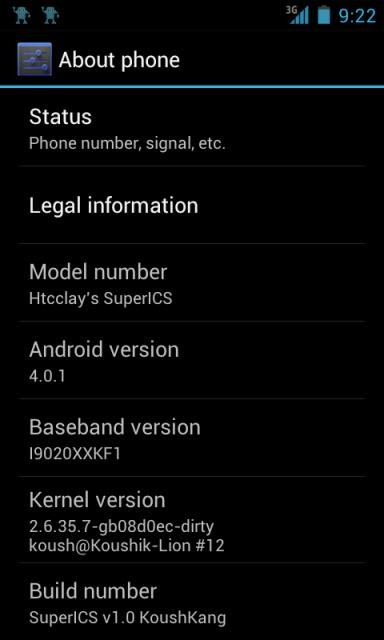 ROM personalizada Ice Cream Sandwich para Nexus S