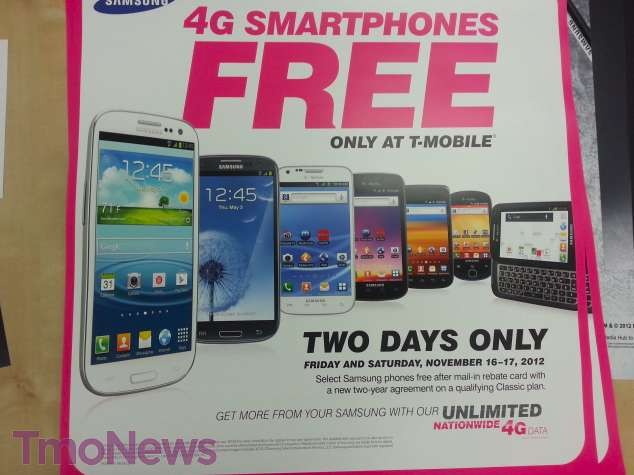 Rebajas en teléfonos Samsung en T-Mobile