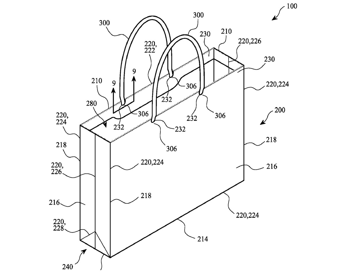 Resulta que Apple PUEDE patentar su salida de una bolsa de papel